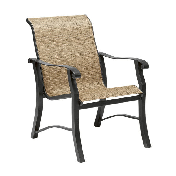 Picture of Woodard Cortland Sling Dining Arm Chair
