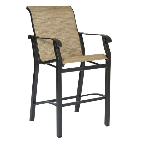 Picture of Woodard Cortland Sling Stationary Bar Stool