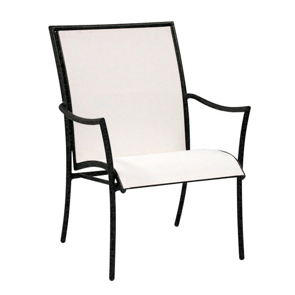 Picture of Woodard Dominica Sling Dining Arm Chair - Stackable