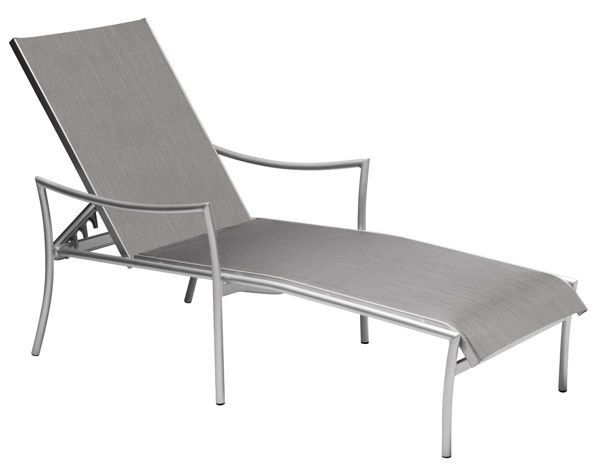 Picture of Woodard Dominica Sling Adjustable Chaise Lounge - Stackable
