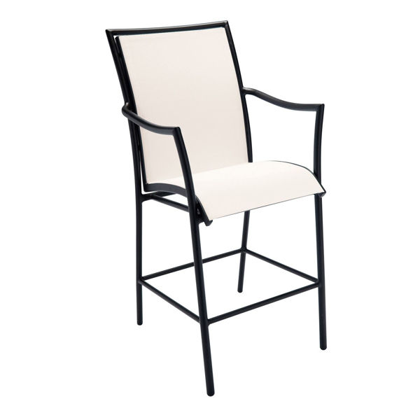 Picture of Woodard Dominica Sling Stationary Bar Stool