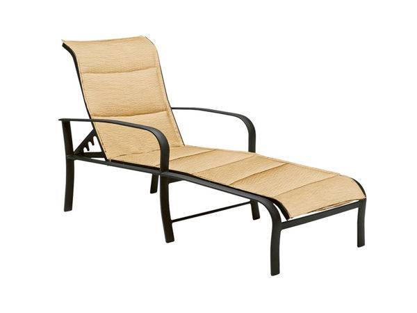 Picture of Woodard Fremont Padded Sling Adjustable Chaise Lounge