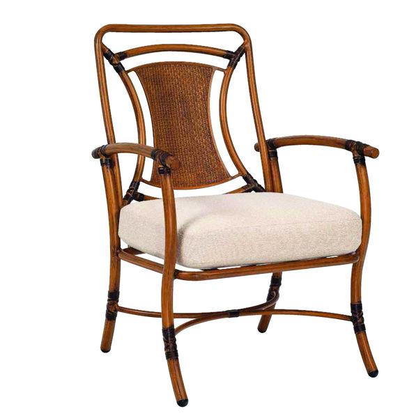 Picture of Woodard Glade Isle Cushion Formal Dining Arm Chair