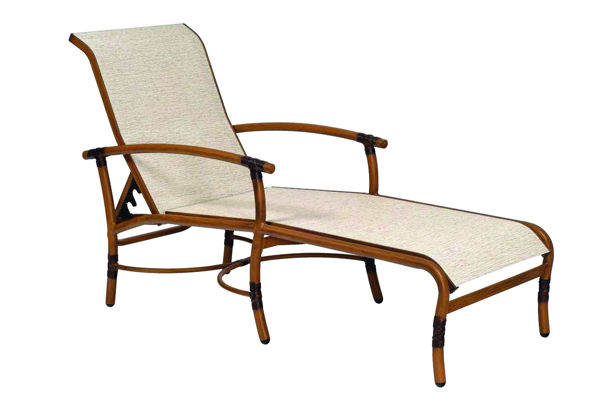 Picture of Woodard Glade Isle Padded Sling Adjustable Chaise Lounge
