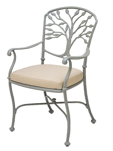 Picture of Woodard Heritage Dining Arm Chair with Optional Cushion