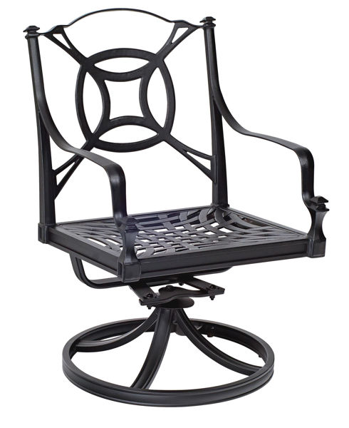 Picture of Woodard Isla Swivel Rocker Dining Arm Chair