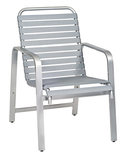 Picture of Woodard Landings Strap Dining Arm Chair Stackable