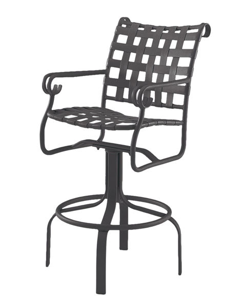Picture of Woodard Ramsgate Swivel Bar Stool with Arms
