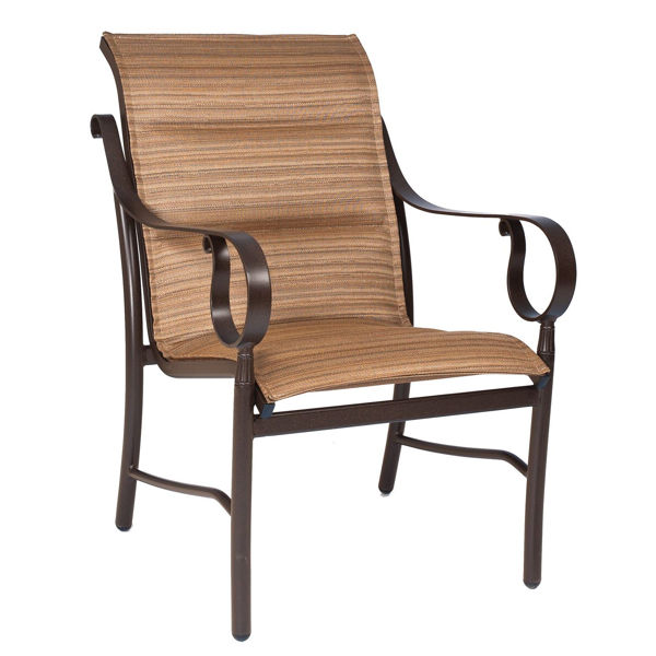 Picture of Woodard Ridgecrest Padded Sling  Dining Arm Chair