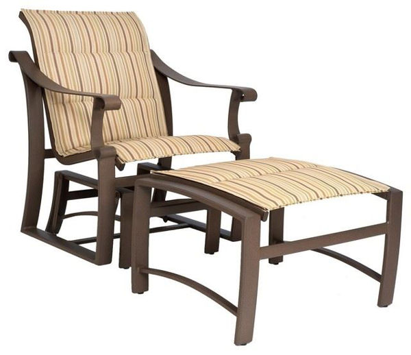 Picture of Woodard Ridgecrest Padded Sling Love Seat Glider