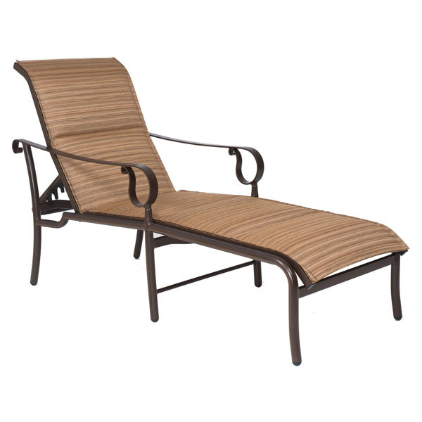 Picture of Woodard Ridgecrest Padded Sling Adjustable Chaise Lounge