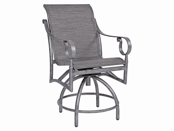 Picture of Woodard Ridgecrest Sling Swivel Counter Stool