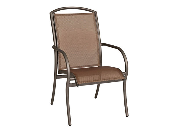 Picture of Woodard Rivington Sling Dining Arm Chair - Stackable