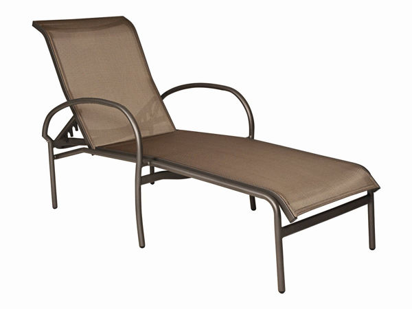 Picture of Woodard Rivington Sling Adjustable Chaise Lounge - Stackable