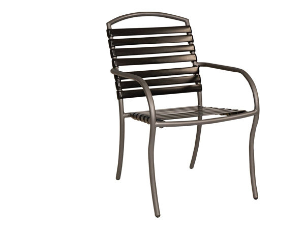 Picture of Woodard Rivington Strap Dining Arm Chair - Stackable