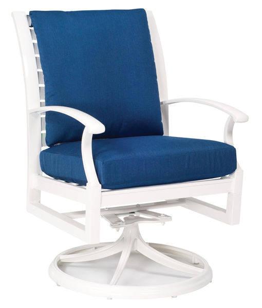 Picture of Woodard Sheridan Swivel Rocker Dining Arm Chair