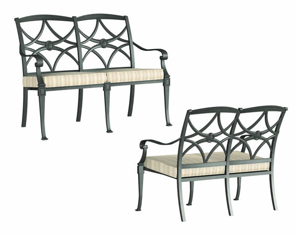 Picture of Woodard Wiltshire Bench - Stackable