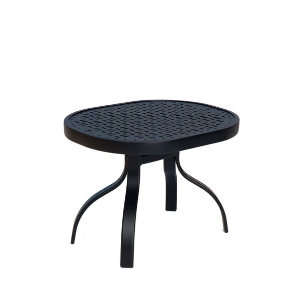Picture of Woodard Deluxe Tables in Aluminum with Lattice Top 19' x 24' Rectangular End Table