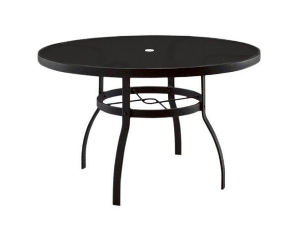 Picture of Woodard Deluxe Tables in Aluminum with Lattice Top 36" Round Umbrella Table