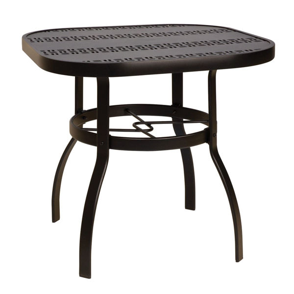 Picture of Woodard Deluxe Tables in Aluminum with Trellis Top 30" Square Dining Table
