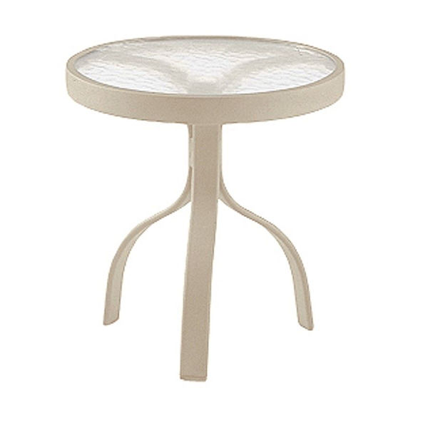 Picture of Woodard Deluxe Tables in Aluminum with Acrylic Top 18" Round End Table