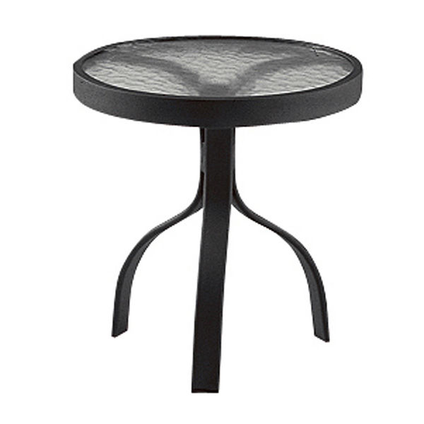 Picture of Woodard Deluxe Tables in Aluminum with Obscure Glass 18" Round End Table