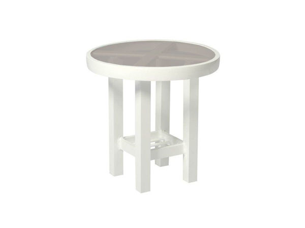 Picture of Woodard Elite Tables in Aluminum with Bronze Glass 18" Round End Table