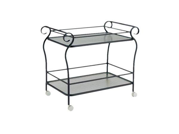 Picture of Woodard Ramsgate Aluminum with Obscure Glass Tea Cart