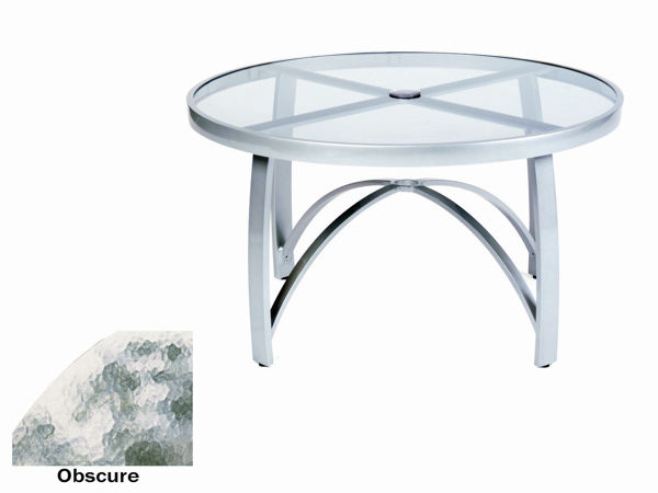 Picture of Woodard Wyatt Aluminum with Obscure Glass 36" Round Coffee Table