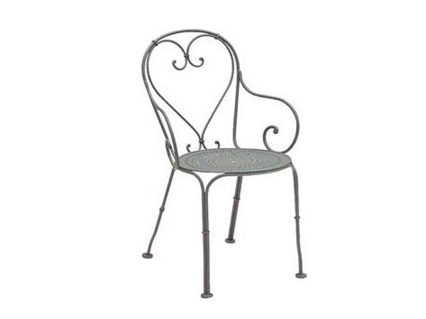 Picture of Woodard Parisienne Arm Chair - Pattern Metal Seat