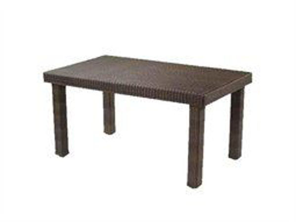 Picture of Woodard All Weather Rectangular Woven Dining Table