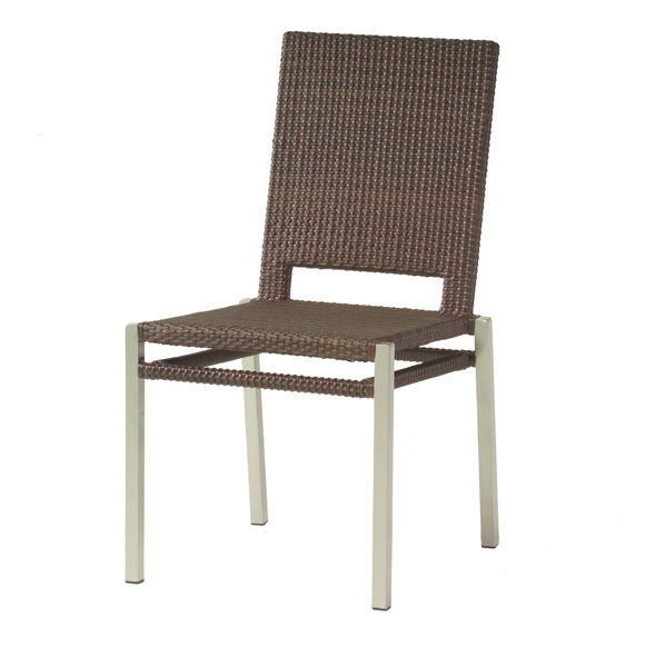 Weather Pacific Dining Side Chair, 20 Inch Seat Height Outdoor Dining Chairs