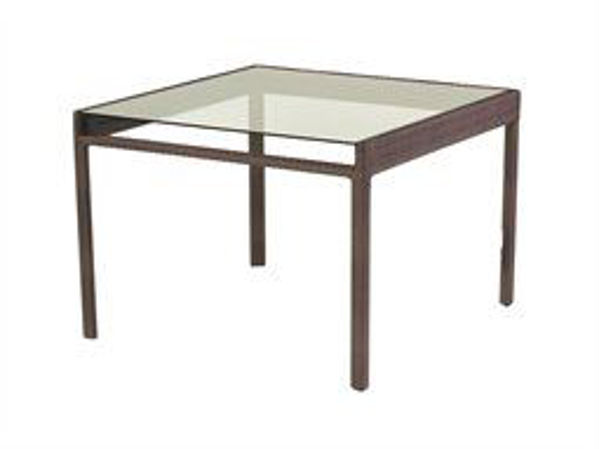 Picture of Woodard All Weather Pacific Square Dining Table with Glass Top