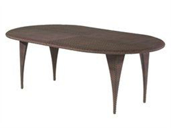 Picture of Woodard All Weather Dining Table with Woven Top