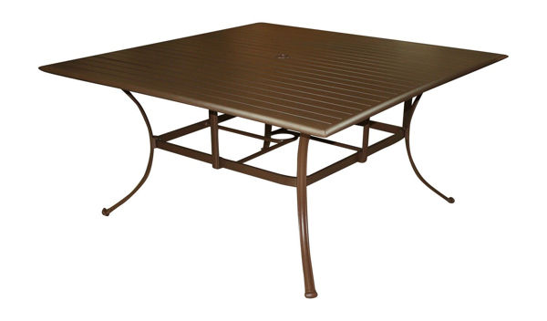 Picture of Woodard All Weather Square Umbrella Dining Table