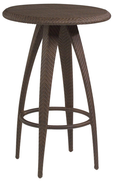 Picture of Woodard Bali Bar Table with Woven Top