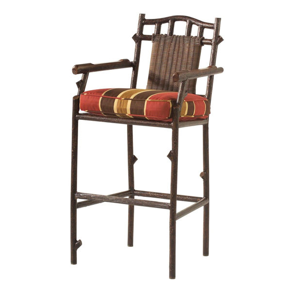 Picture of Woodard Chatham Run Bar Stool with Arms