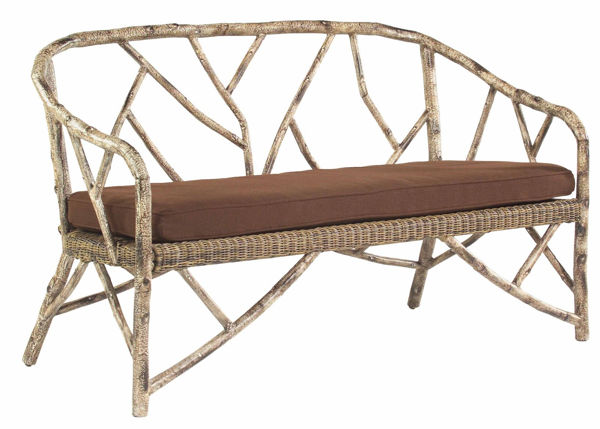 Picture of Woodard River Run Faux Bois Love Seat