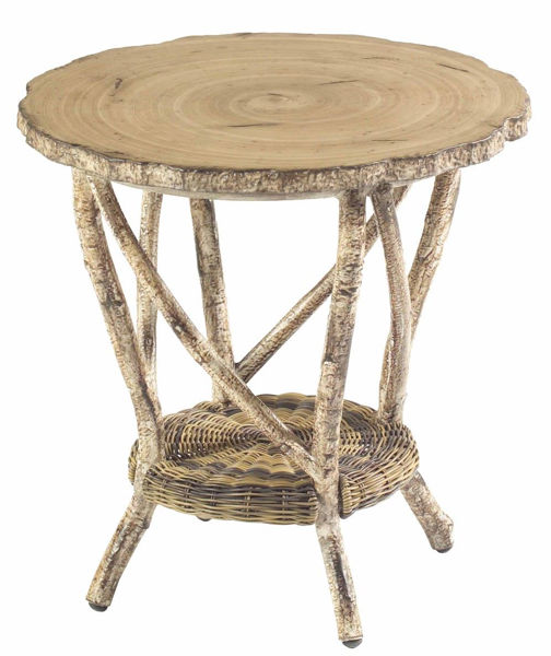Picture of Woodard River Run End Table with Faux Birch Top