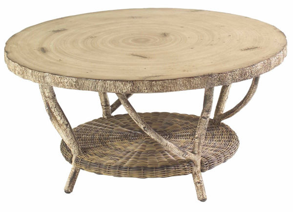 Picture of Woodard River Run Coffee Table with Faux Birch Top