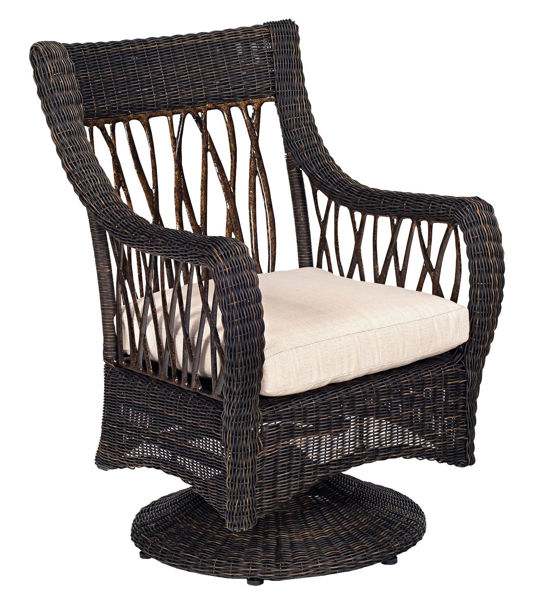 Picture of Woodard Serengeti Swivel Rocker Dining Chair