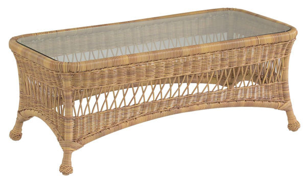 Picture of Woodard Sommerwind Coffee Table with Glass Top
