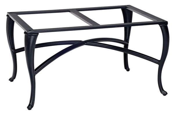 Picture of Woodard Aluminum Cabriole Rectangular Coffee Table Base