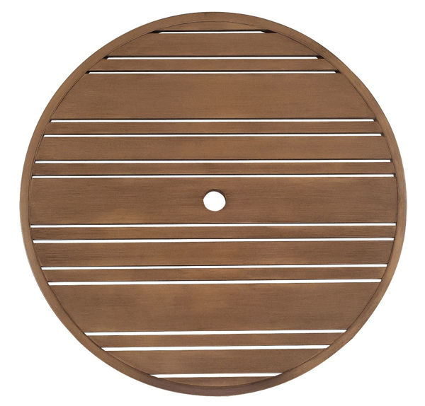 Picture of Woodard Extruded Aluminum Tri-Slat 36" Round Top