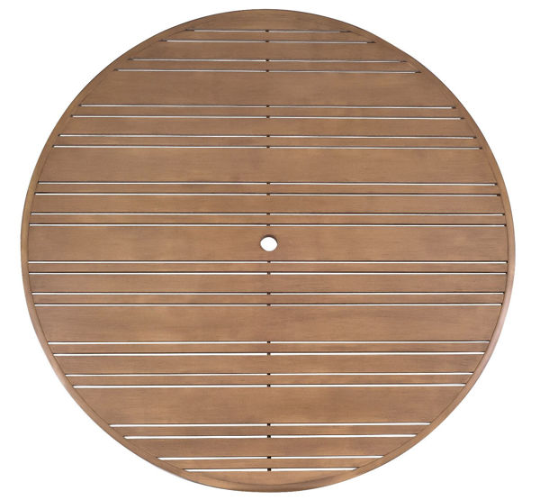 Picture of Woodard Extruded Aluminum Tri-Slat 60" Round Top