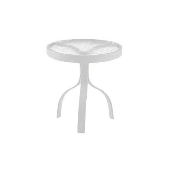 Picture of Woodard Deluxe White 18" Round End Table 