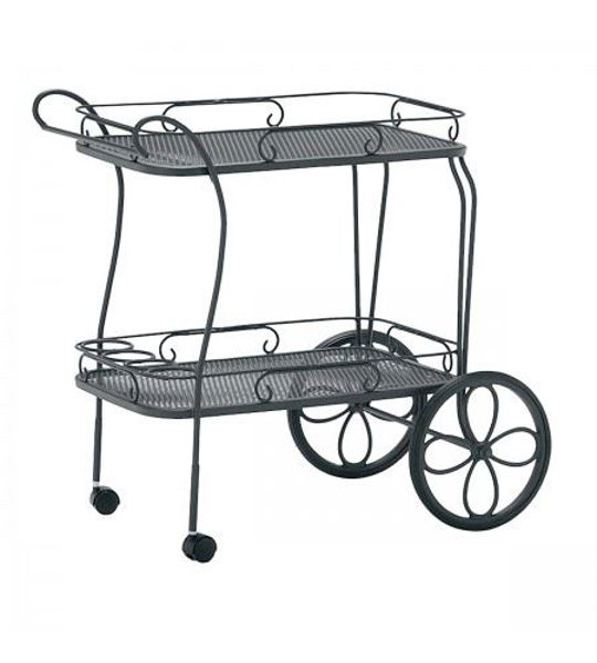 Picture of Woodard Accessories Tea Cart with Mesh Top Serving Tray