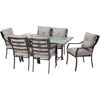 Picture of Hanover Lavallette 7-Piece Dining Set - Grey / Glass