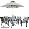 Picture of Hanover Lavallette 7-Piece Dining Set - Grey / Glass