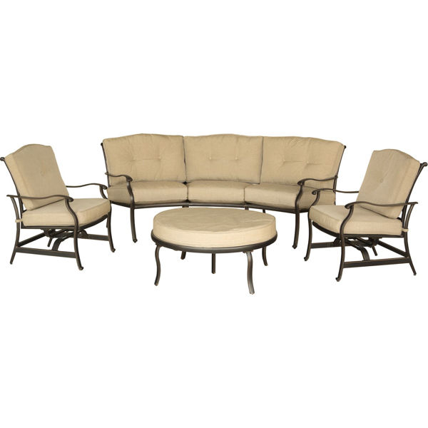 Picture of Hanover Traditions 4-Piece Seating Set - Brown / Tan